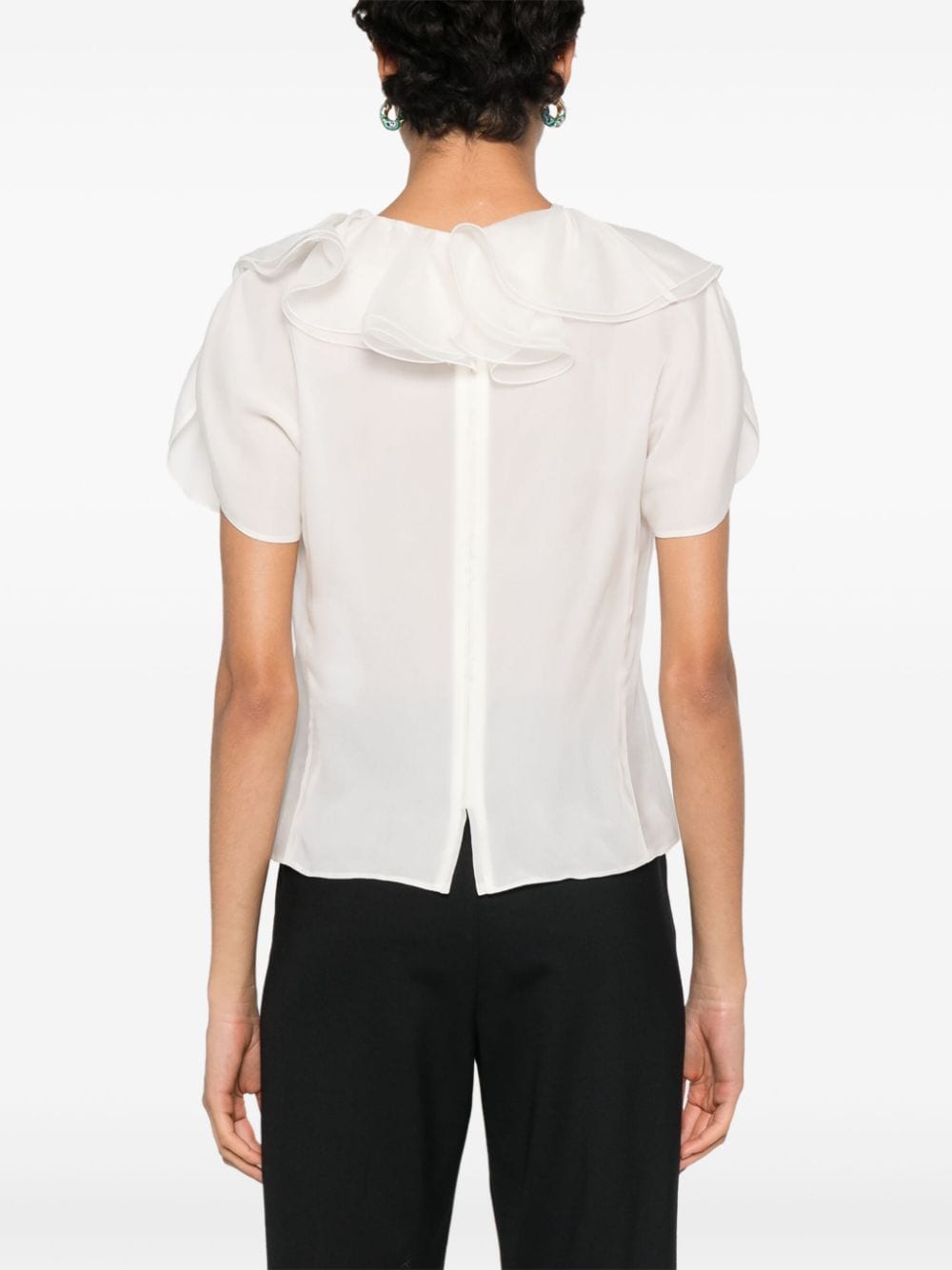 Emporio Armani Top White EW000310TE11292U0008 (EMPORIO ARMANI / シャツ・ブラウス ) | EMPORIO ARMANI (エンポリオ アルマーニ)(3)