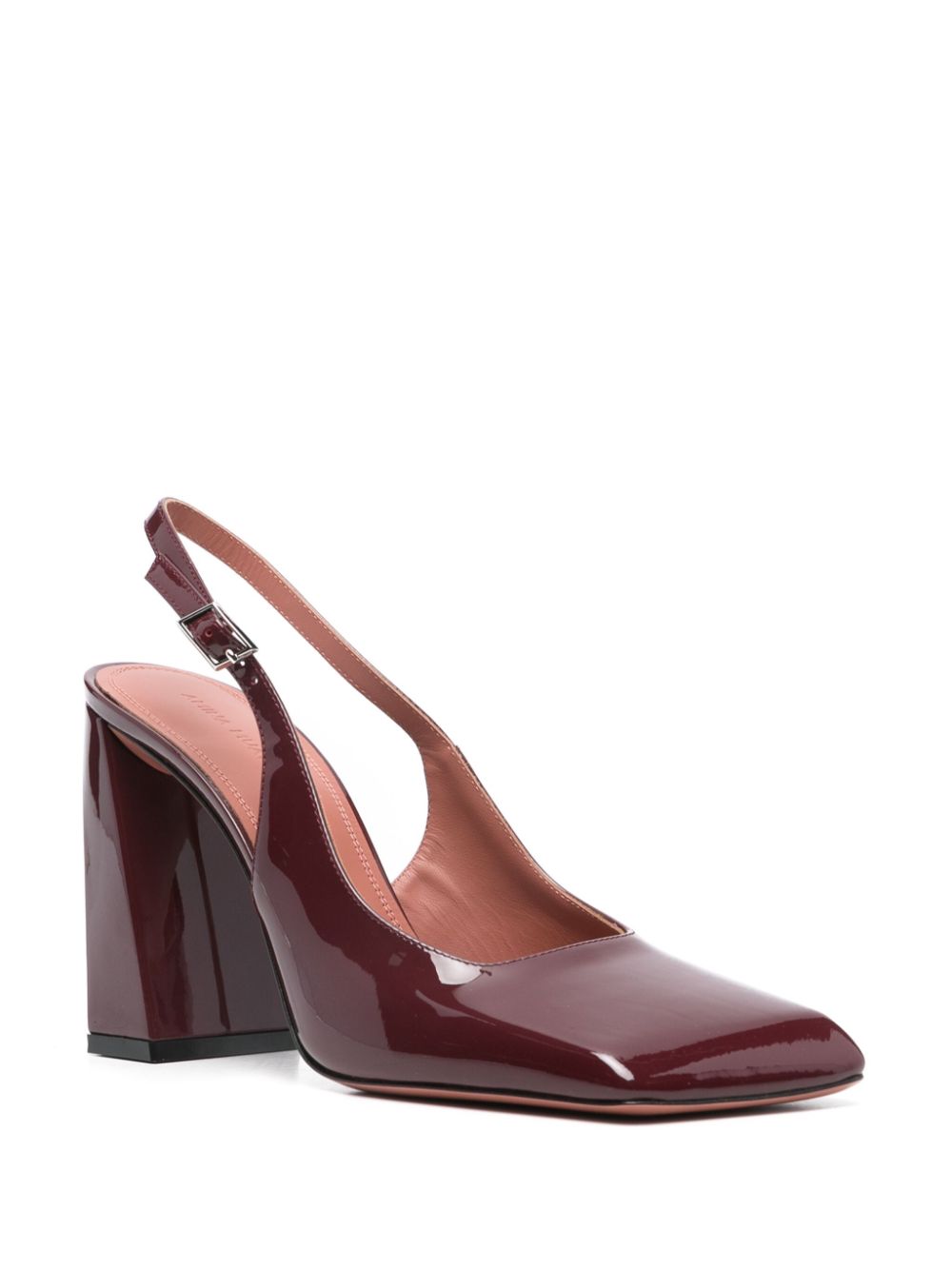 Amina Muaddi With Heel Bordeaux CHARLOTTESLINGPATENTWINE (AMINA MUADDI / パンプス・ハイヒール ) | AMINA MUADDI (アミナ モアディ)(2)