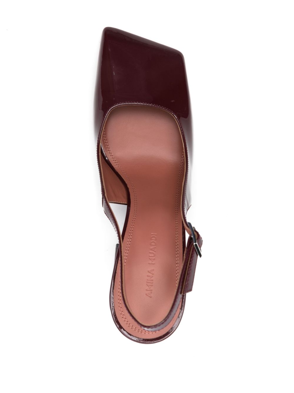 Amina Muaddi With Heel Bordeaux CHARLOTTESLINGPATENTWINE (AMINA MUADDI / パンプス・ハイヒール ) | AMINA MUADDI (アミナ モアディ)(3)