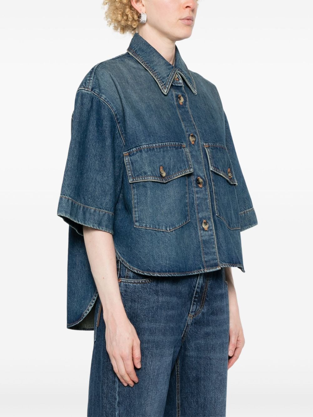 KHAITE Shirts Blue 1141917005005 (KHAITE / シャツ・ブラウス ) | KHAITE (ケイト)(3)