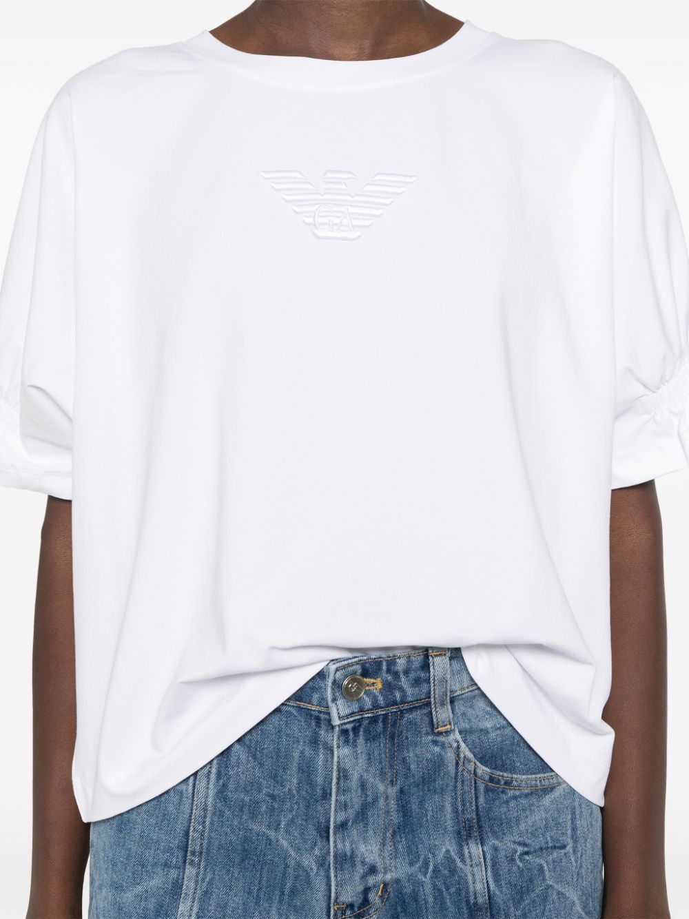 Emporio Armani T-shirts and Polos White 6D2M7K2JMMZ0101 (EMPORIO ARMANI / Tシャツ・カットソー ) | EMPORIO ARMANI (エンポリオ アルマーニ)(2)
