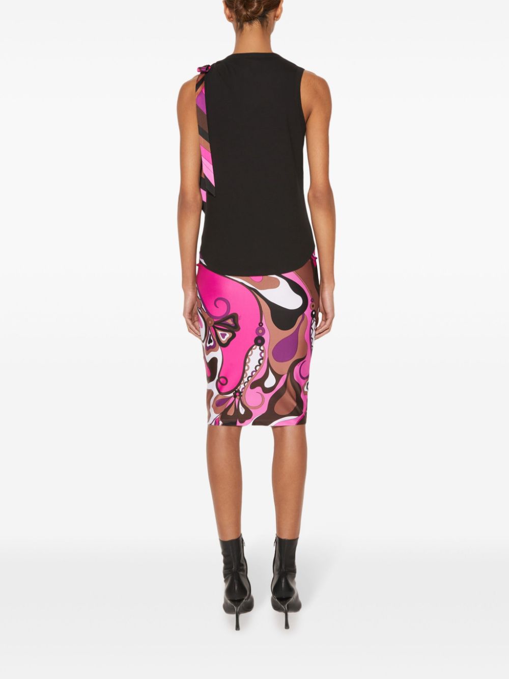 Pucci Top Black 4UTP204U982999 (Emilio Pucci / タンクトップ・キャミソール ) | Emilio Pucci (エミリオプッチ)(2)