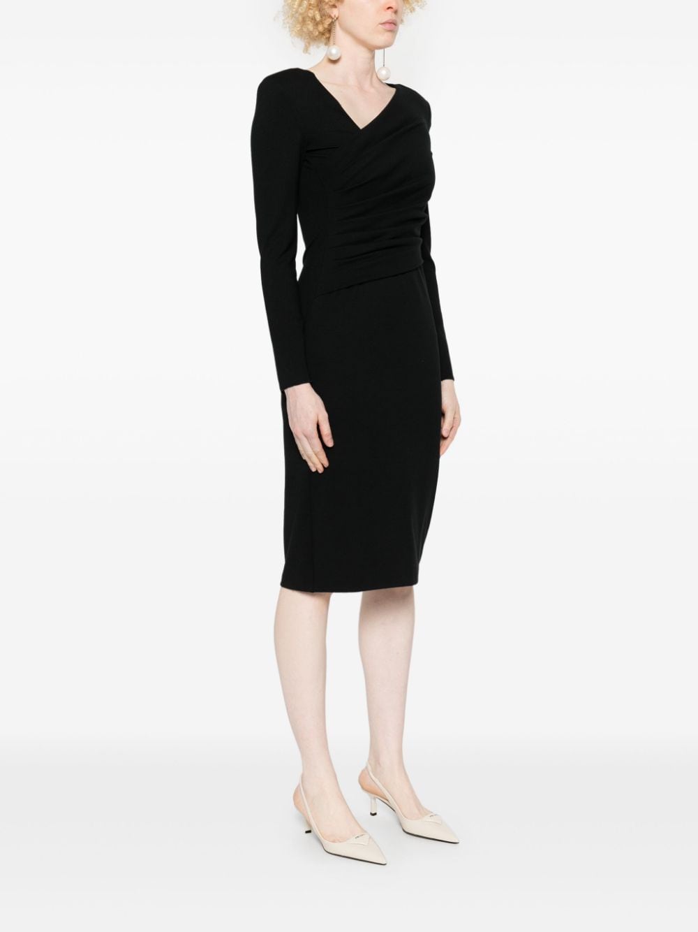 Emporio Armani Dresses Black 6D2A8F2JFAZ0999 (EMPORIO ARMANI / ワンピース・ドレス・オールインワン ) | EMPORIO ARMANI (エンポリオ アルマーニ)(2)