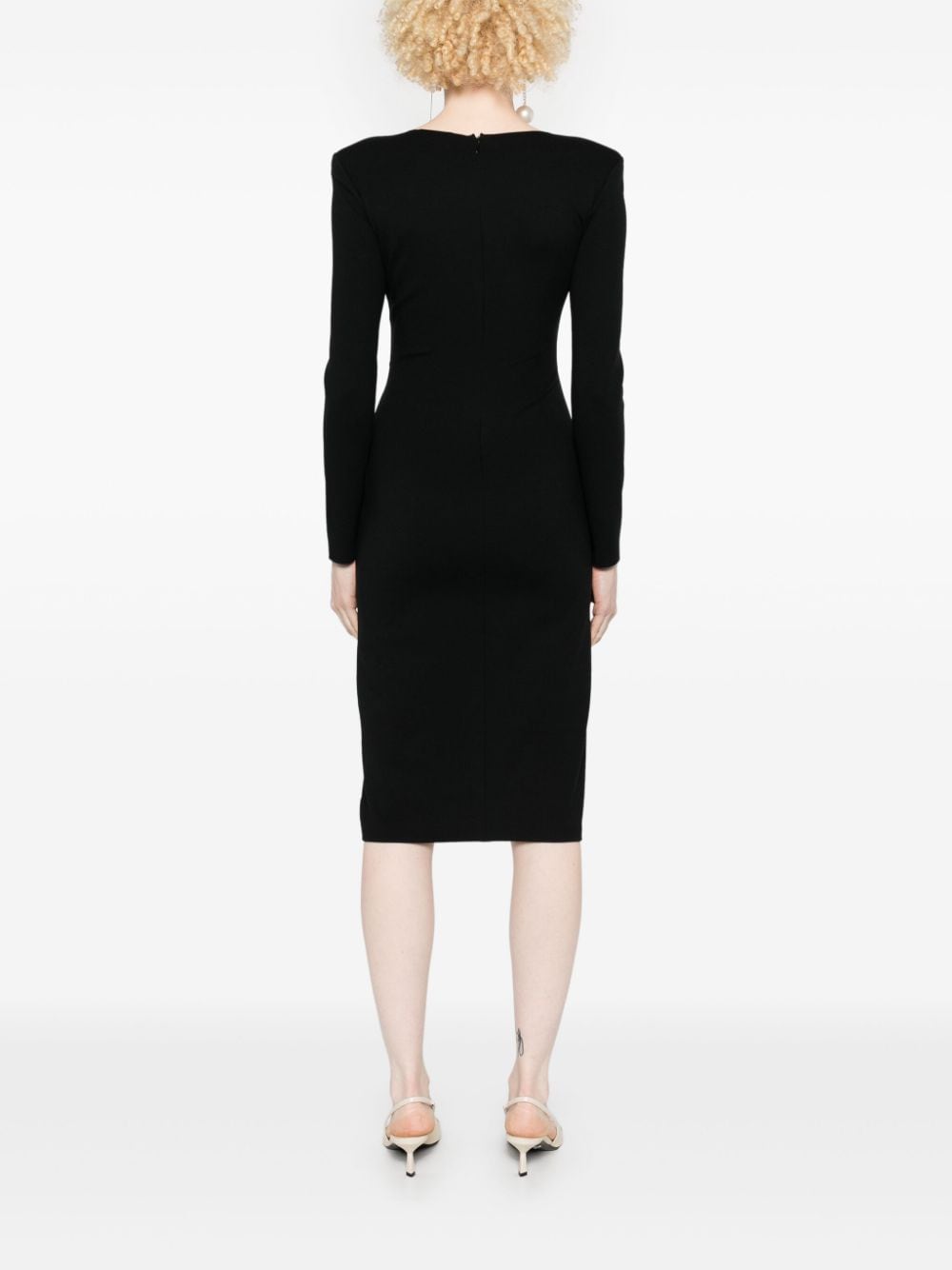 Emporio Armani Dresses Black 6D2A8F2JFAZ0999 (EMPORIO ARMANI / ワンピース・ドレス・オールインワン ) | EMPORIO ARMANI (エンポリオ アルマーニ)(4)