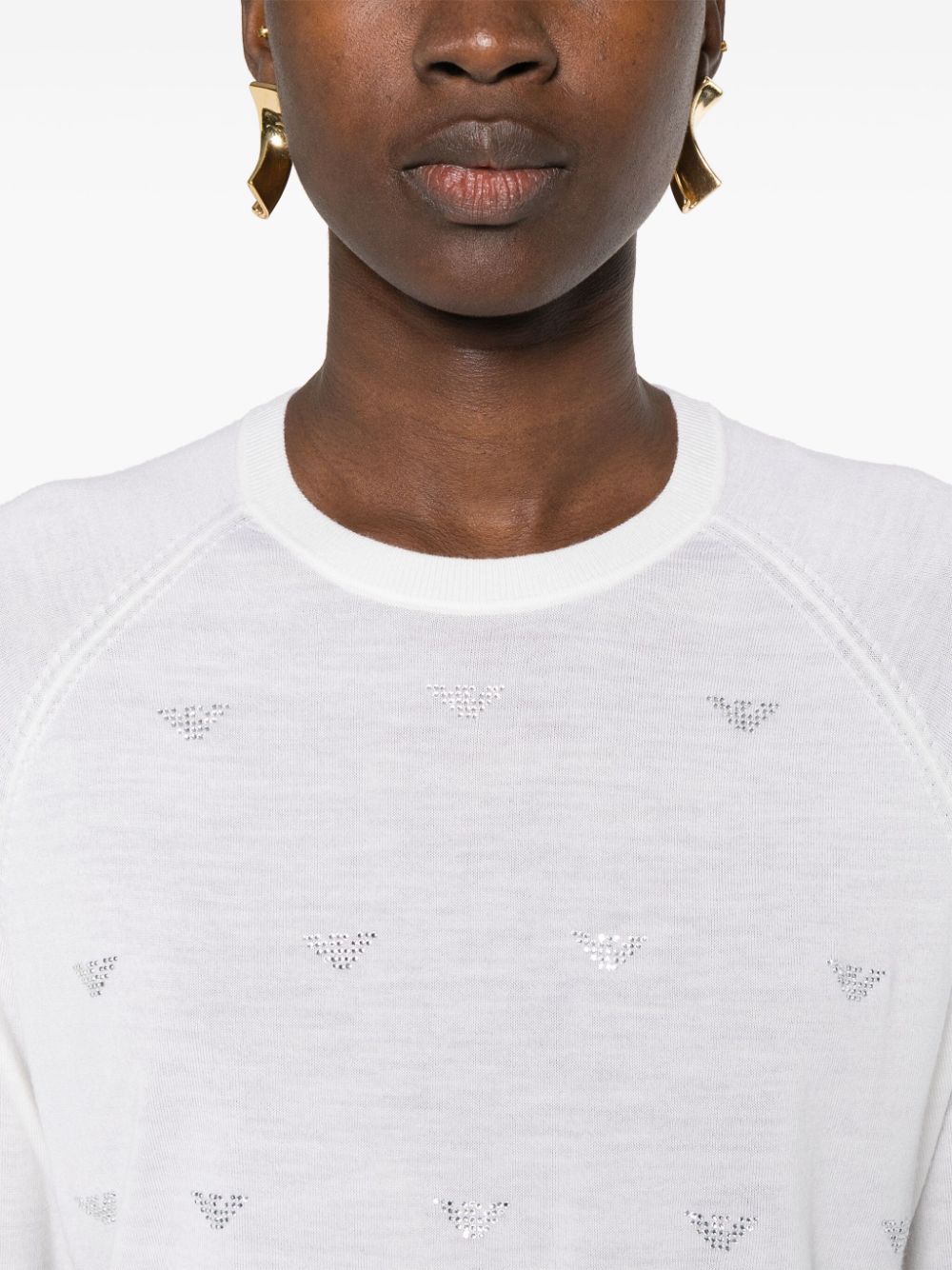Emporio Armani Sweaters White 6D2MW12M15ZF127 (EMPORIO ARMANI / ニット・セーター・カーディガン ) | EMPORIO ARMANI (エンポリオ アルマーニ)(3)