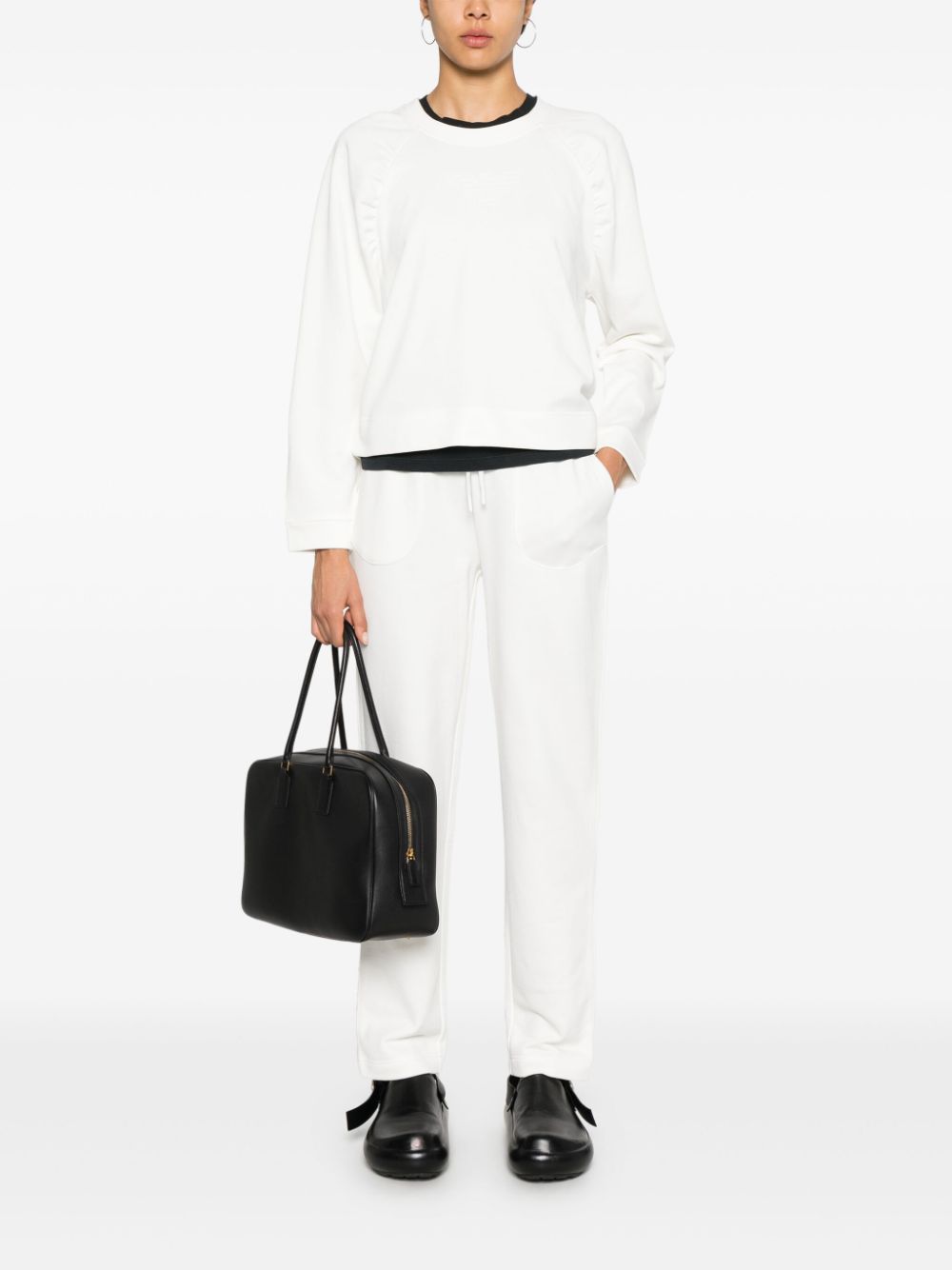 Emporio Armani Sweaters White 6D2M8G2J49Z0101 (EMPORIO ARMANI / スウェット・フーディー ) | EMPORIO ARMANI (エンポリオ アルマーニ)(2)