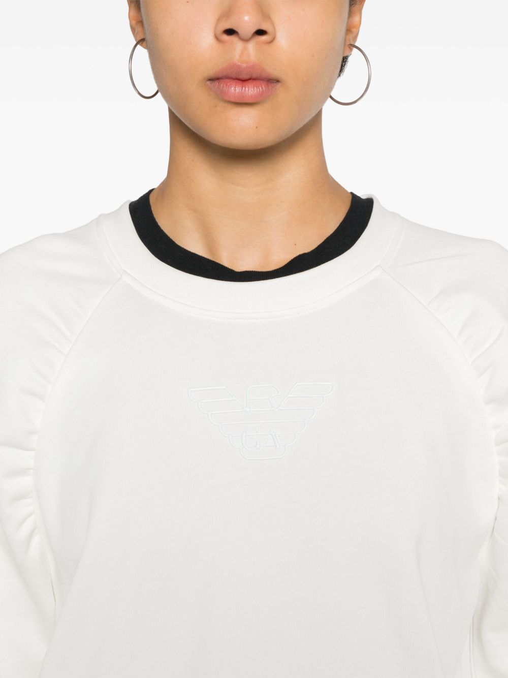 Emporio Armani Sweaters White 6D2M8G2J49Z0101 (EMPORIO ARMANI / スウェット・フーディー ) | EMPORIO ARMANI (エンポリオ アルマーニ)(3)