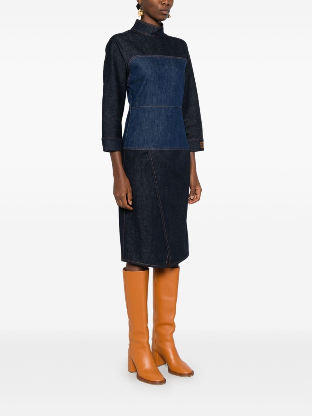 Fendi Dresses Blue FLD793AT1AF1PNC (FENDI / ワンピース・ドレス・オールインワン ) | FENDI (フェンディ)(3)