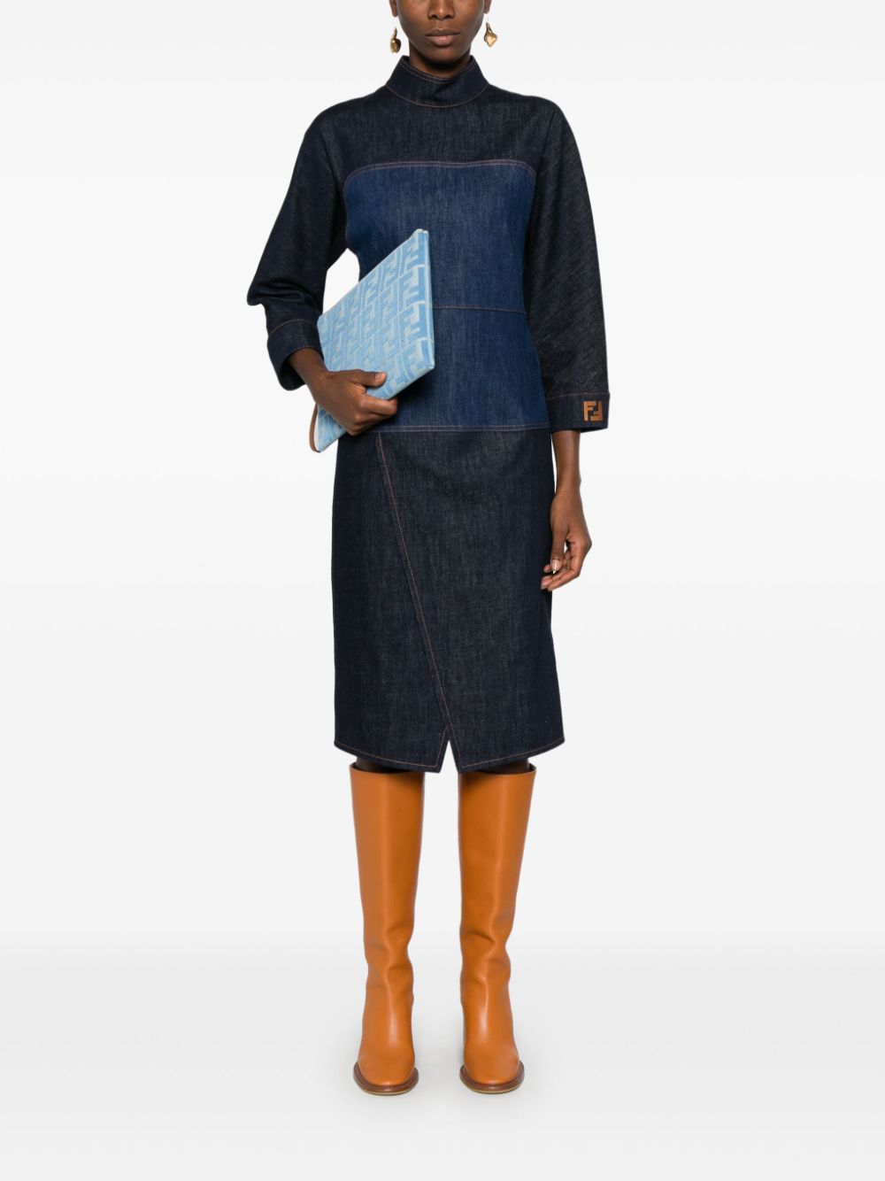Fendi Dresses Blue FLD793AT1AF1PNC (FENDI / ワンピース・ドレス・オールインワン ) | FENDI (フェンディ)(4)