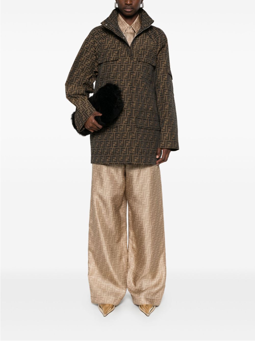 Fendi Coats Brown FJ7817A5W3F118W (FENDI / カジュアルジャケット・ベスト ) | FENDI (フェンディ)(3)