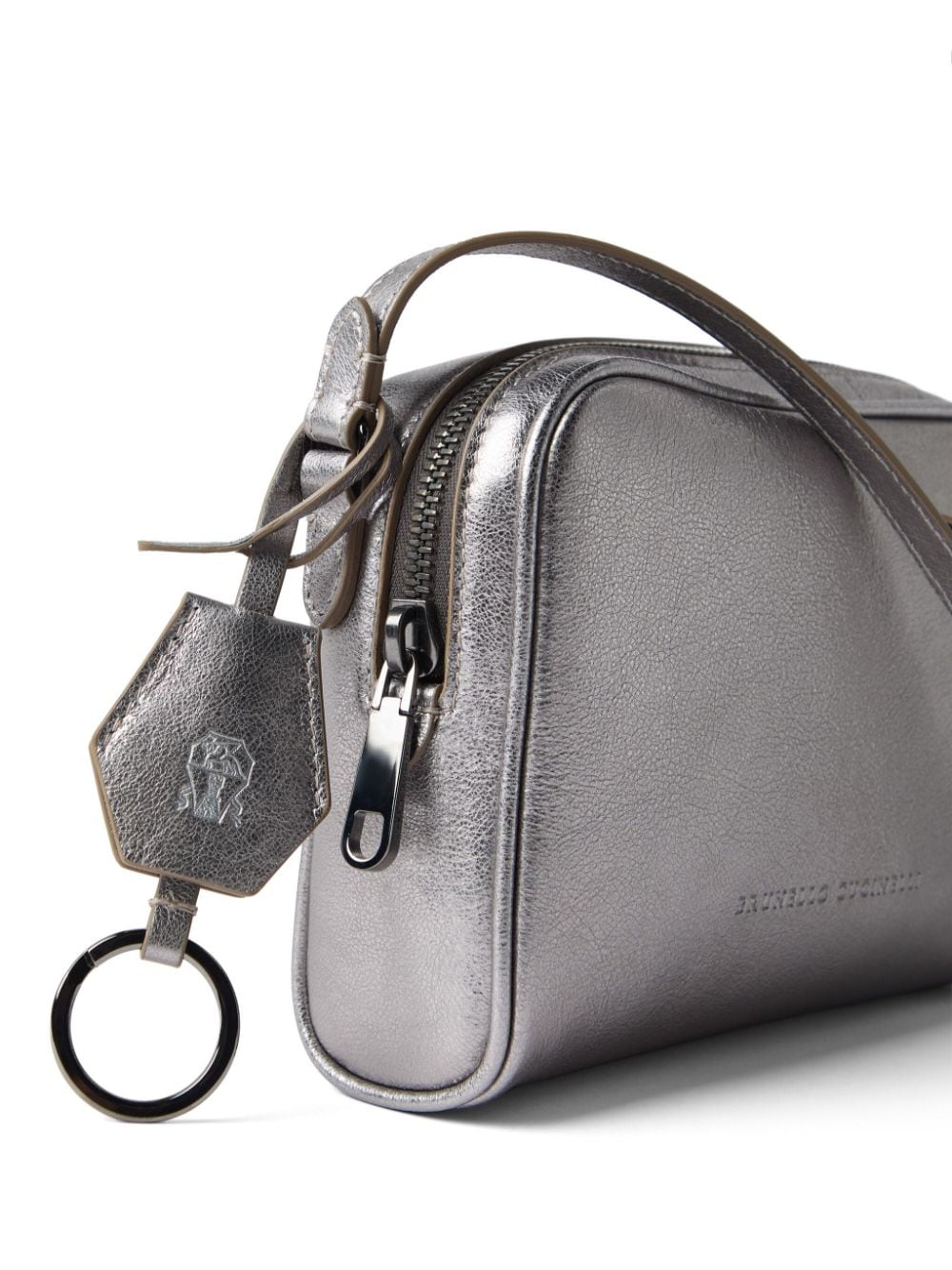 Brunello Cucinelli Bags.. Silver MBLMD2630C9105 (Brunello Cucinelli / ハンドバッグ・ショルダーバッグ ) | Brunello Cucinelli (ブルネロ・クチネリ)(1)