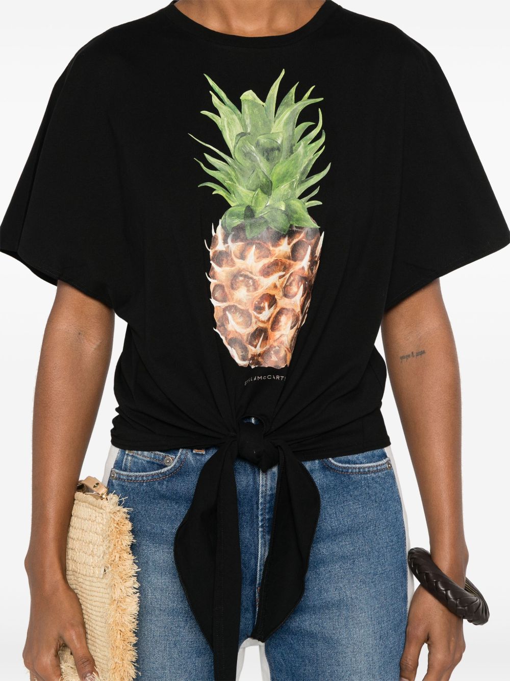 Stella McCartney T-shirts and Polos Black 6J03543SPZ771000 (Stella McCartney / Tシャツ・カットソー ) | Stella McCartney (ステラ マッカートニー)(4)