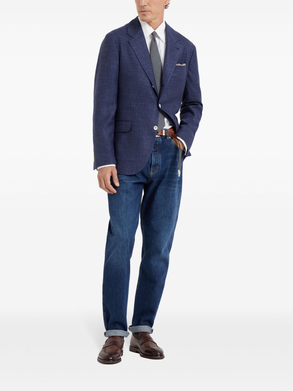 Brunello Cucinelli Jackets Blue MY4727BTDC114 (Brunello Cucinelli / スーツ・ジャケット ) | Brunello Cucinelli (ブルネロ・クチネリ)(3)