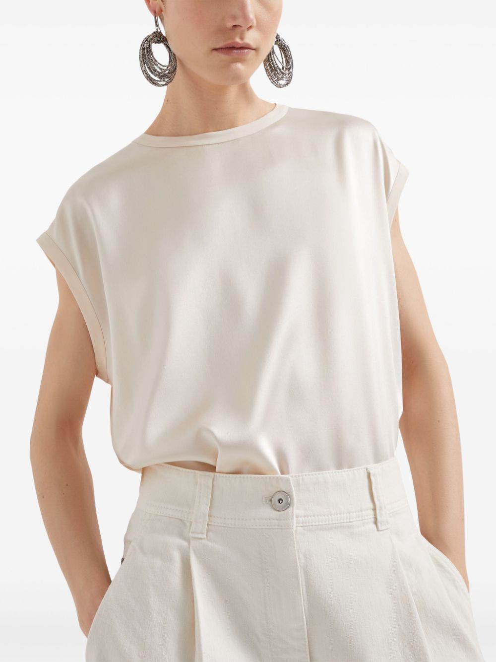 Brunello Cucinelli Top Beige M0C59EH500C1394 (Brunello Cucinelli / タンクトップ・キャミソール ) | Brunello Cucinelli (ブルネロ・クチネリ)(3)