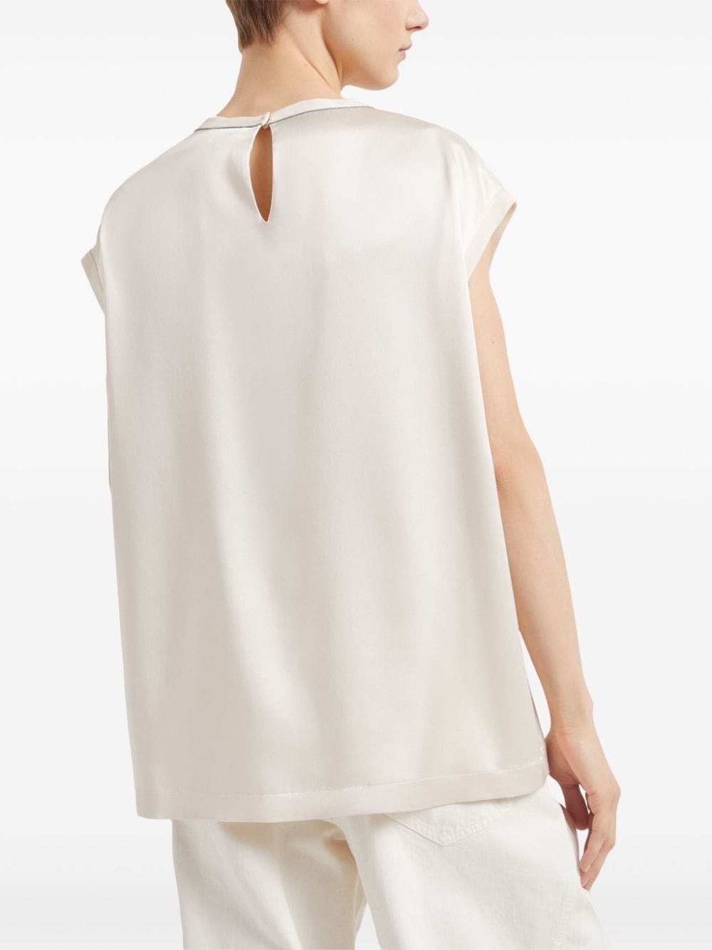 Brunello Cucinelli Top Beige M0C59EH500C1394 (Brunello Cucinelli / タンクトップ・キャミソール ) | Brunello Cucinelli (ブルネロ・クチネリ)(4)
