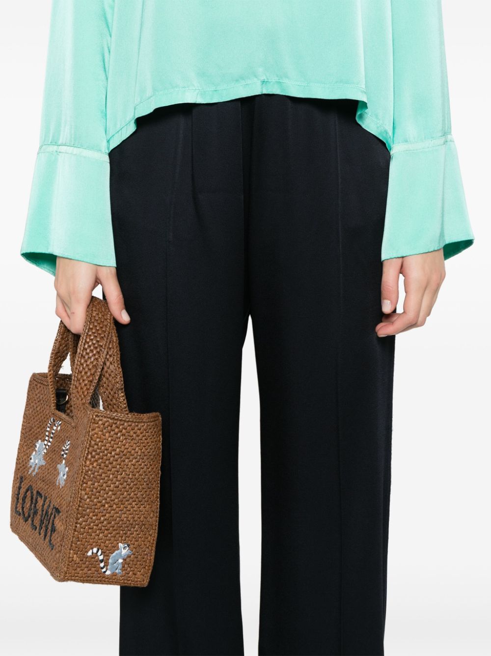 Forte Forte Trousers Blue 13562MYPANTS5102 (forte_forte / パンツ ) | forte_forte (フォルテ フォルテ)(1)
