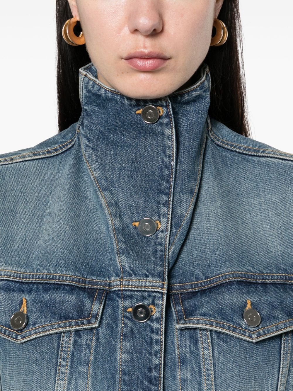 Alaia Sweaters Blue AA9V0424T536A525 (ALAIA / カジュアルジャケット・ベスト ) | ALAIA (アライア)(1)