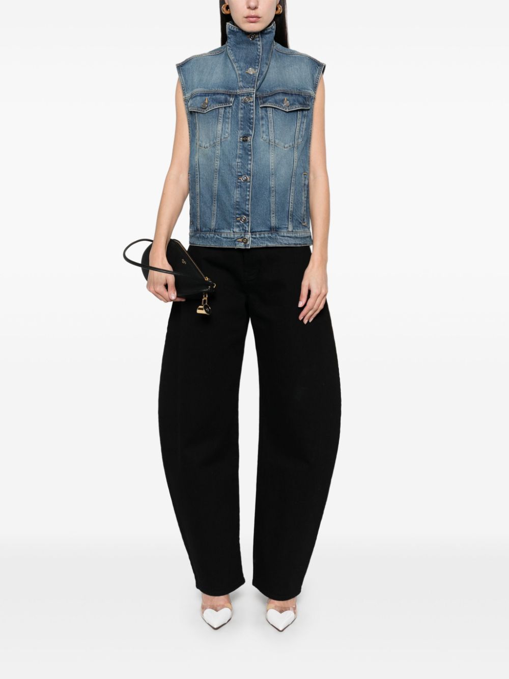 Alaia Sweaters Blue AA9V0424T536A525 (ALAIA / カジュアルジャケット・ベスト ) | ALAIA (アライア)(3)
