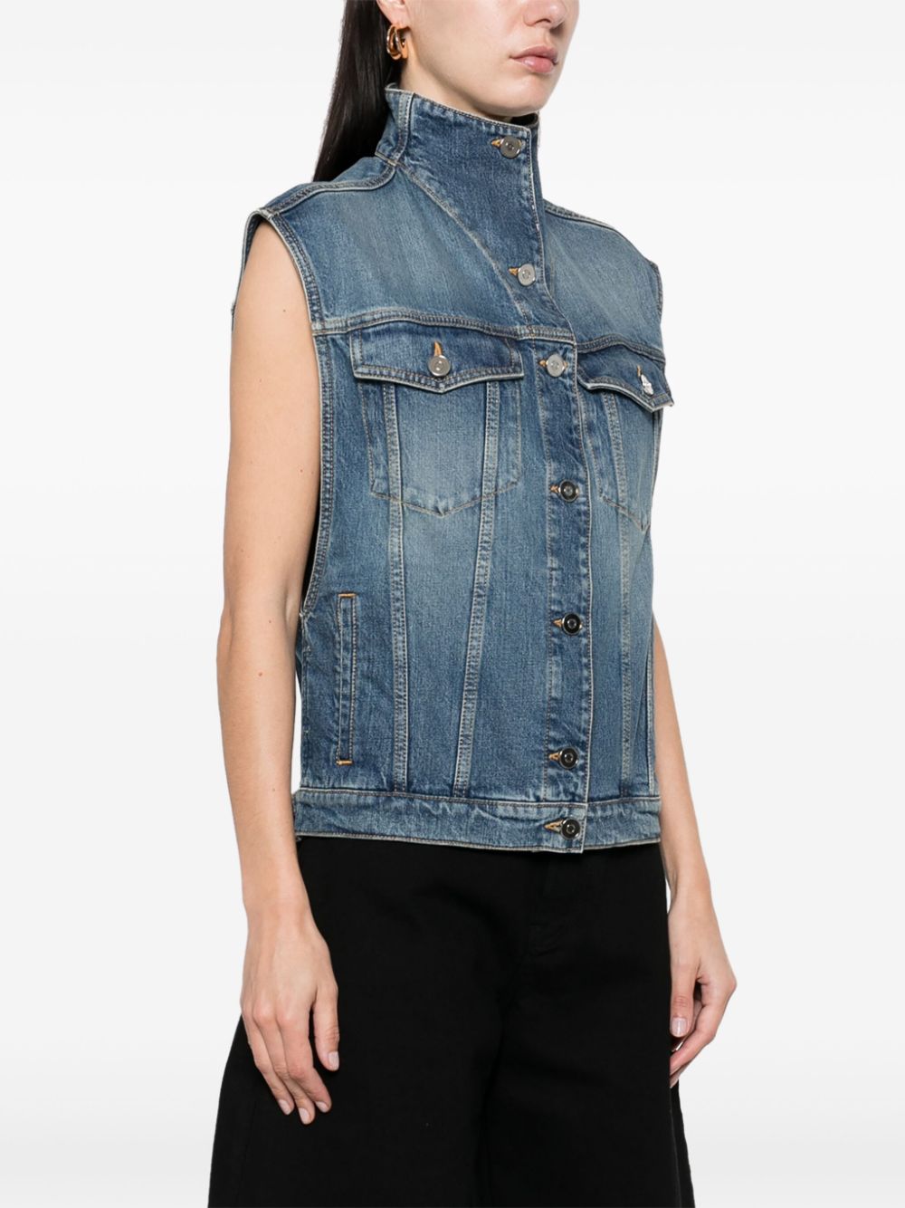 Alaia Sweaters Blue AA9V0424T536A525 (ALAIA / カジュアルジャケット・ベスト ) | ALAIA (アライア)(4)