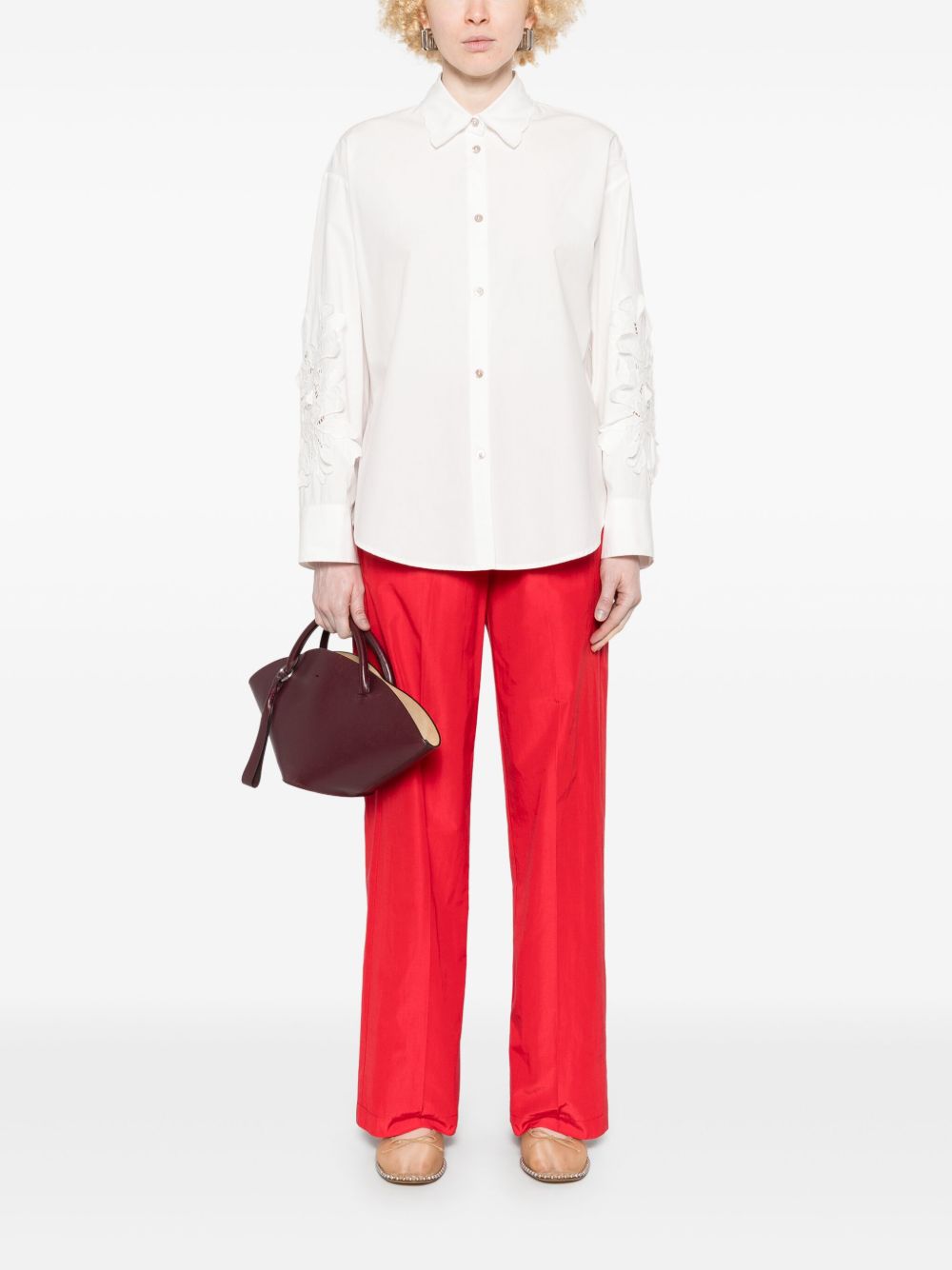 Forte Forte Trousers Red 13576MYPANTS2584 (forte_forte / パンツ ) | forte_forte (フォルテ フォルテ)(1)
