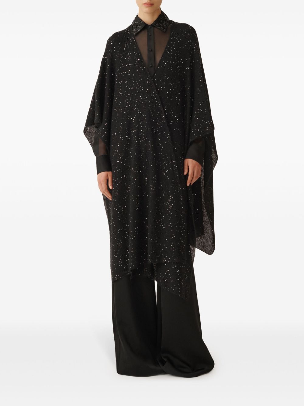 Fabiana Filippi Jackets Black SAD265A811D817825 (FABIANA FILIPPI / コート・ダウン ) | FABIANA FILIPPI (ファビアナフィリッピ)(2)