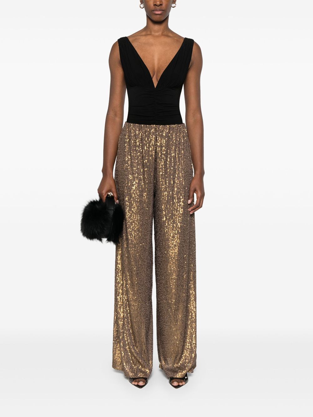 Norma Kamali Top Black KK424XPLH35001 (NORMA KAMALI / ボディスーツ ) | NORMA KAMALI (ノーマカマリ)(4)