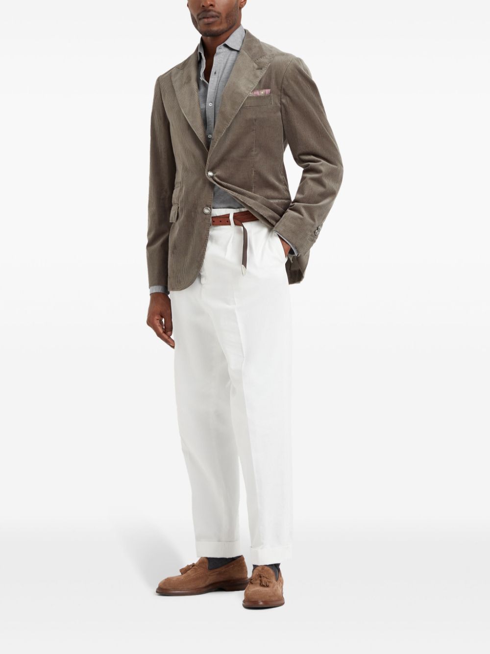 Brunello Cucinelli Shirts Light Grey MH8366686C571 (Brunello Cucinelli / シャツ・ブラウス ) | Brunello Cucinelli (ブルネロ・クチネリ)(2)
