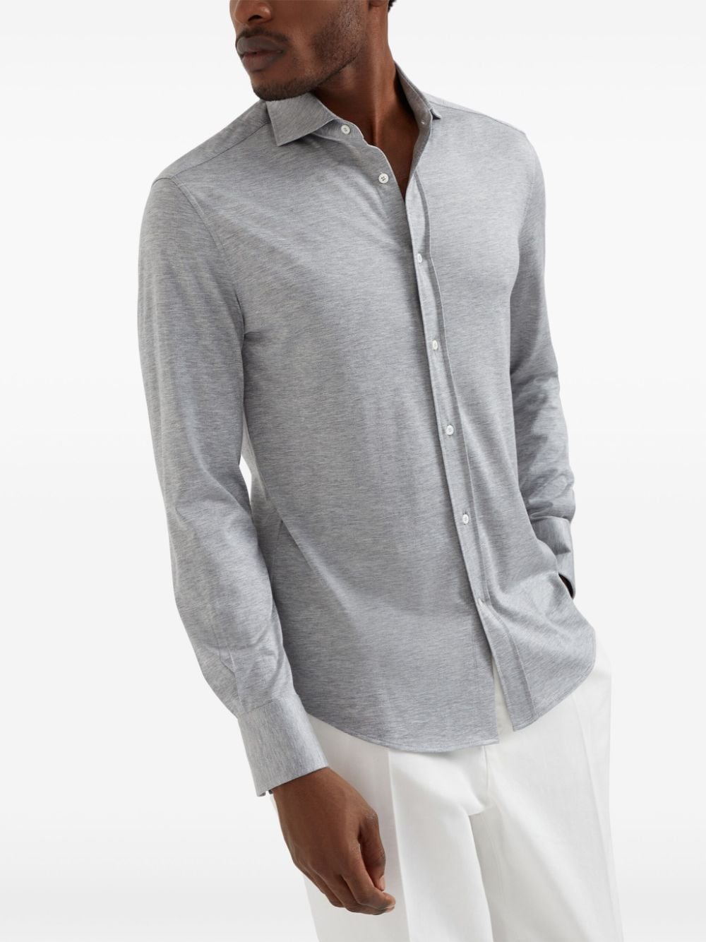 Brunello Cucinelli Shirts Light Grey MH8366686C571 (Brunello Cucinelli / シャツ・ブラウス ) | Brunello Cucinelli (ブルネロ・クチネリ)(4)