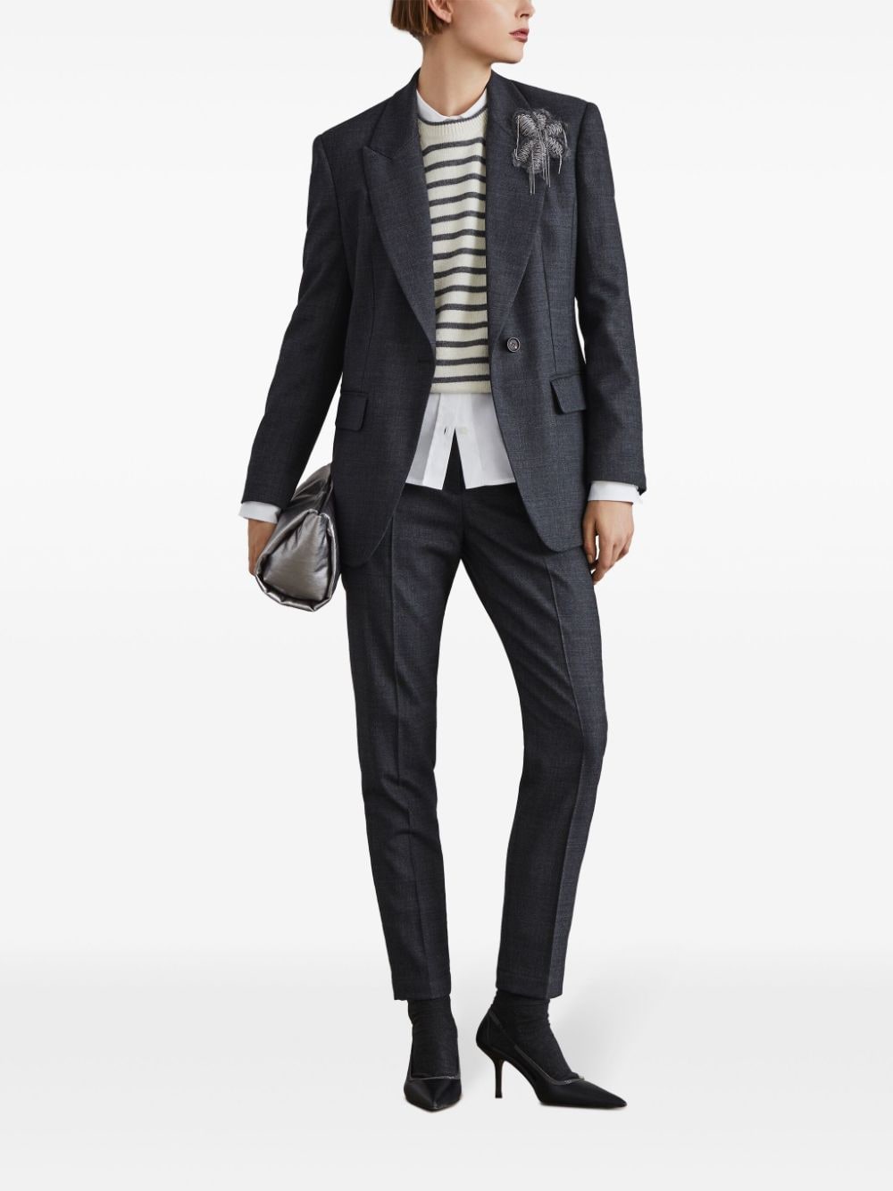 Brunello Cucinelli Trousers Grey MB116P8703C001 (Brunello Cucinelli / パンツ ) | Brunello Cucinelli (ブルネロ・クチネリ)(4)