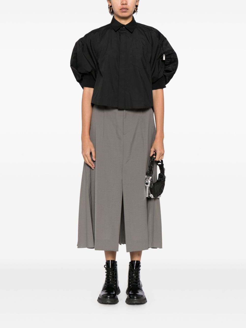 Sacai Shirts Black SCW227001 (sacai / シャツ・ブラウス ) | sacai (サカイ)(4)