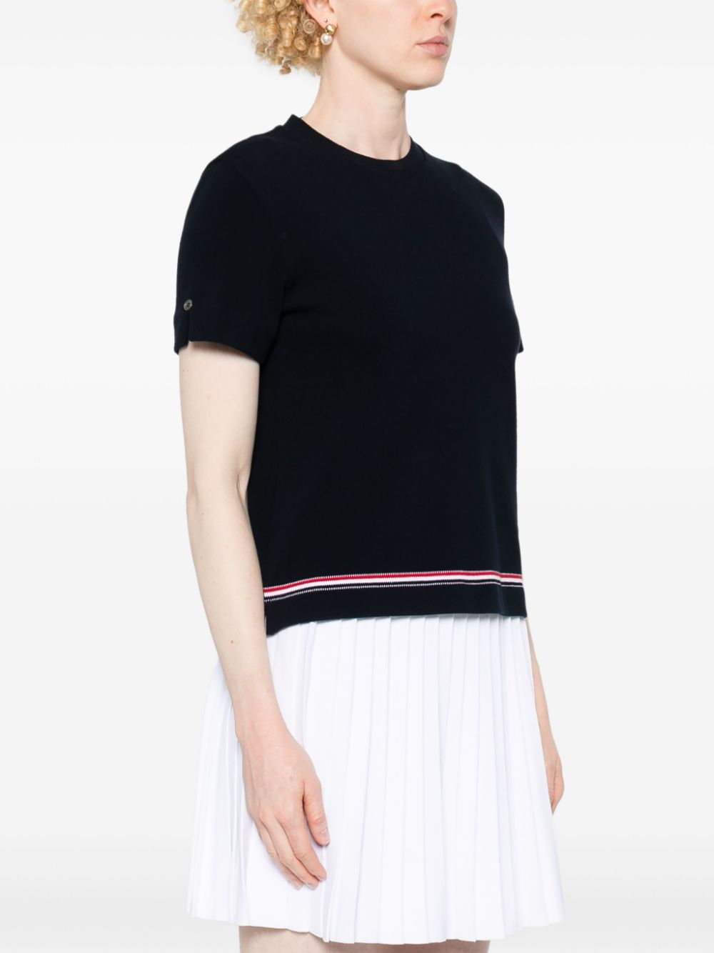 Thom Browne T-shirts and Polos Blue FJS193AJ0185415 (Thom Browne / Tシャツ・カットソー ) | Thom Browne (トム・ブラウン)(1)