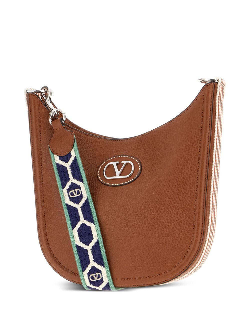 VALENTINO レザー ロゴ ショルダーバッグ ブラウン 6Y2B0D13YEEQ 国内発】VALENTINO Vロゴ プーフ レザー ミニ バケットバッグ