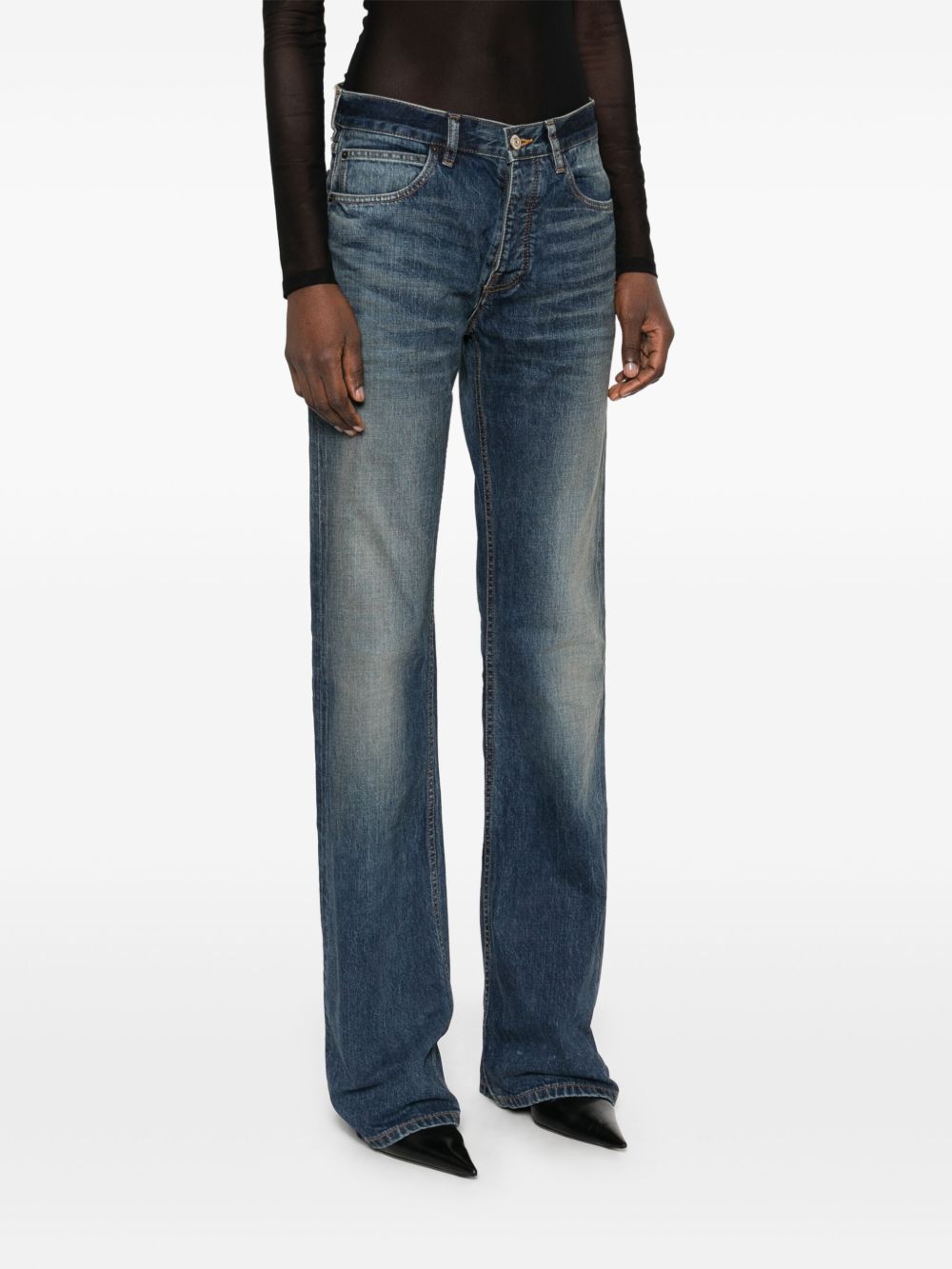 デニム・ジーパン BALENCIAGA SS25 'Cargo Flared' jeans (783694THW25 4245) Flared Denim Cargo Pants – Antonioli.eu