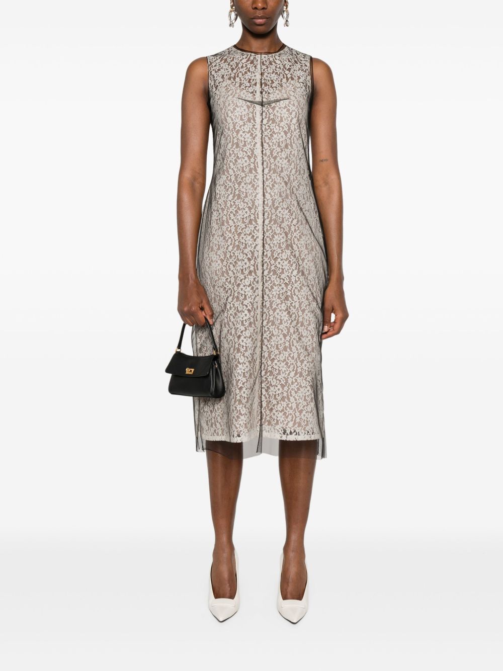 Fendi Dresses White FDD298AUP7F1T48 (FENDI / ワンピース・ドレス・オールインワン ) | FENDI (フェンディ)(4)