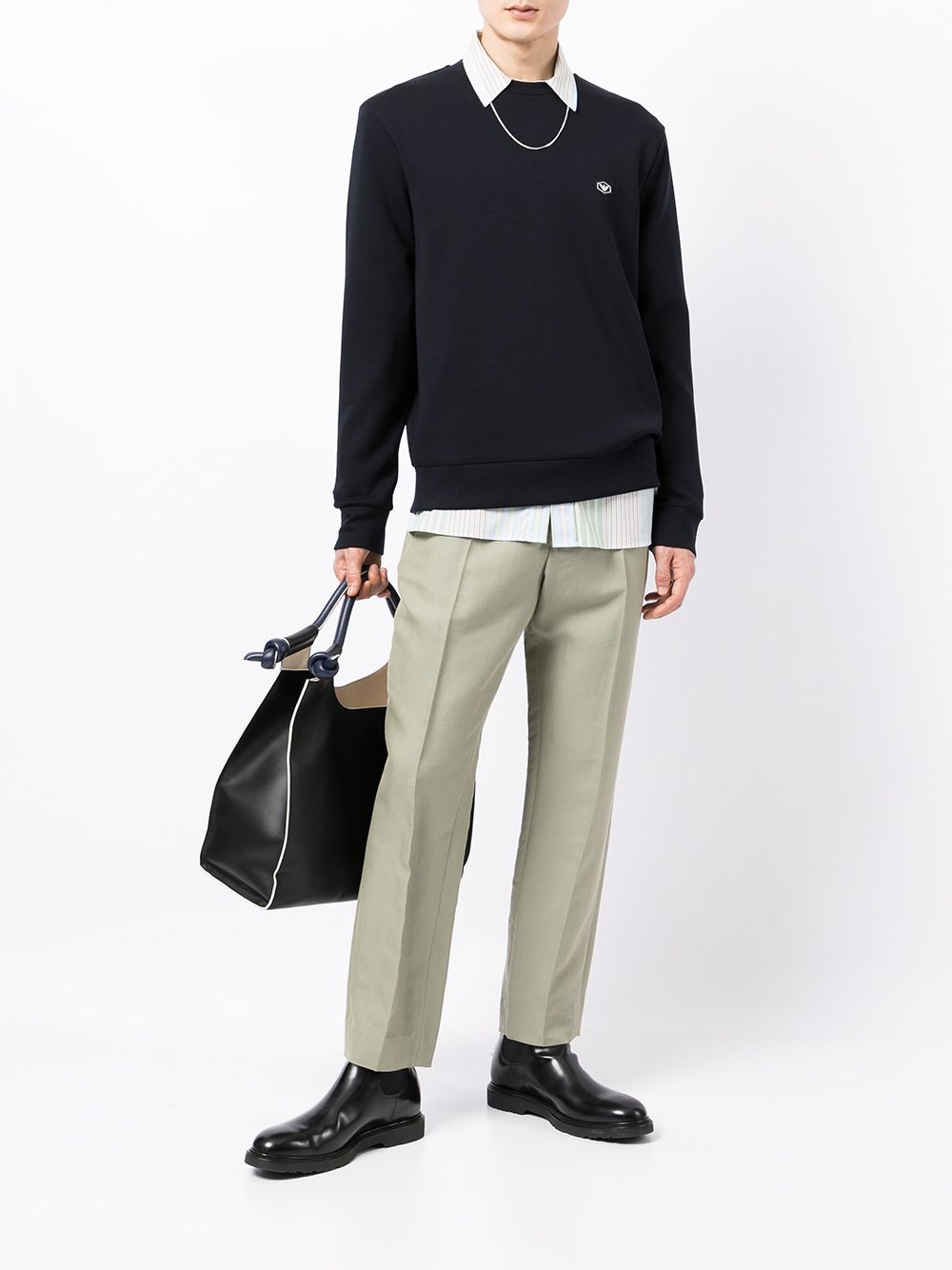 Emporio Armani Sweaters Blue 8N1MD11JHSZ0920 (EMPORIO ARMANI / スウェット・フーディー ) | EMPORIO ARMANI (エンポリオ アルマーニ)(2)