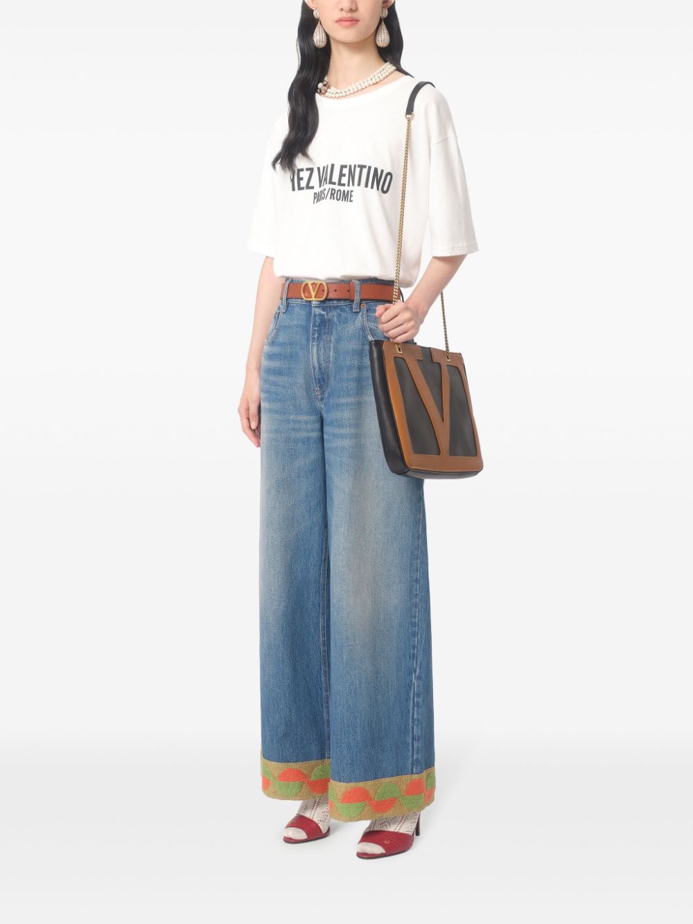 Valentino T-shirts and Polos WHITE BMG24Q95WA03 (Valentino Garavani / Tシャツ・カットソー ) | Valentino Garavani (ヴァレンティノ)(3)