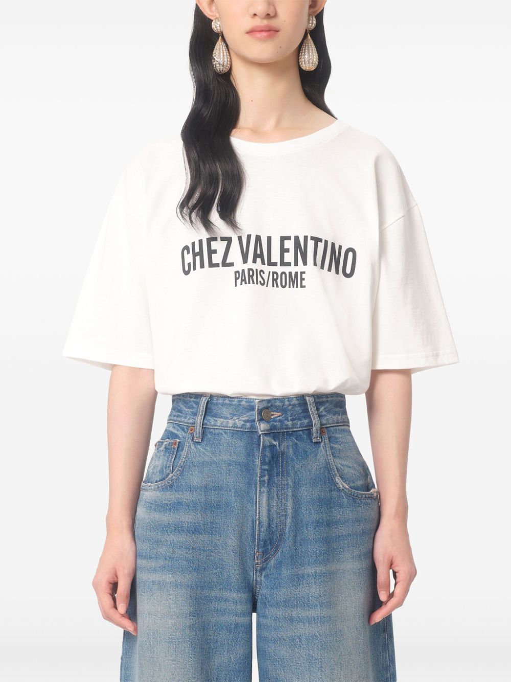 Valentino T-shirts and Polos WHITE BMG24Q95WA03 (Valentino Garavani / Tシャツ・カットソー ) | Valentino Garavani (ヴァレンティノ)(4)