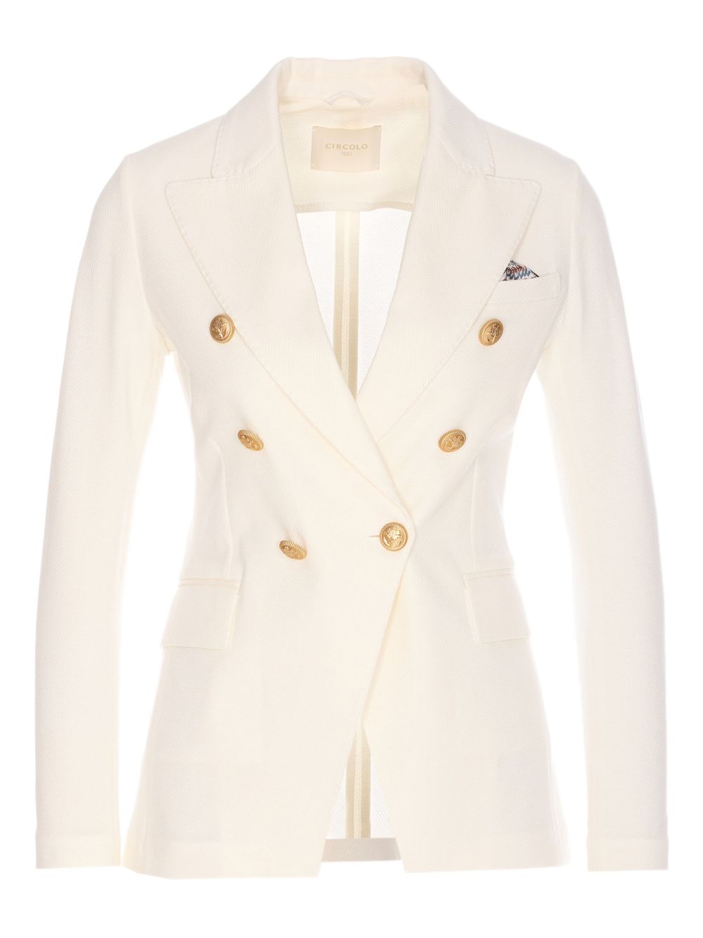 Circolo 1901 Jackets White FD3382002 (CIRCOLO 1901 / ブレザー・ジャケット ) | CIRCOLO 1901 (チルコロ1901)