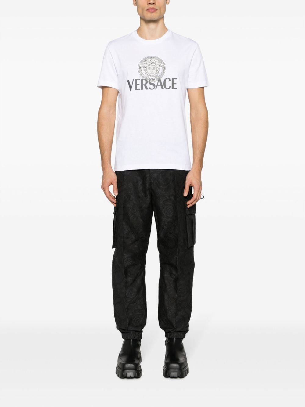 Versace T-shirts and Polos White 10142261A100881W000 (VERSACE / Tシャツ・カットソー ) | VERSACE (ヴェルサーチェ)(4)