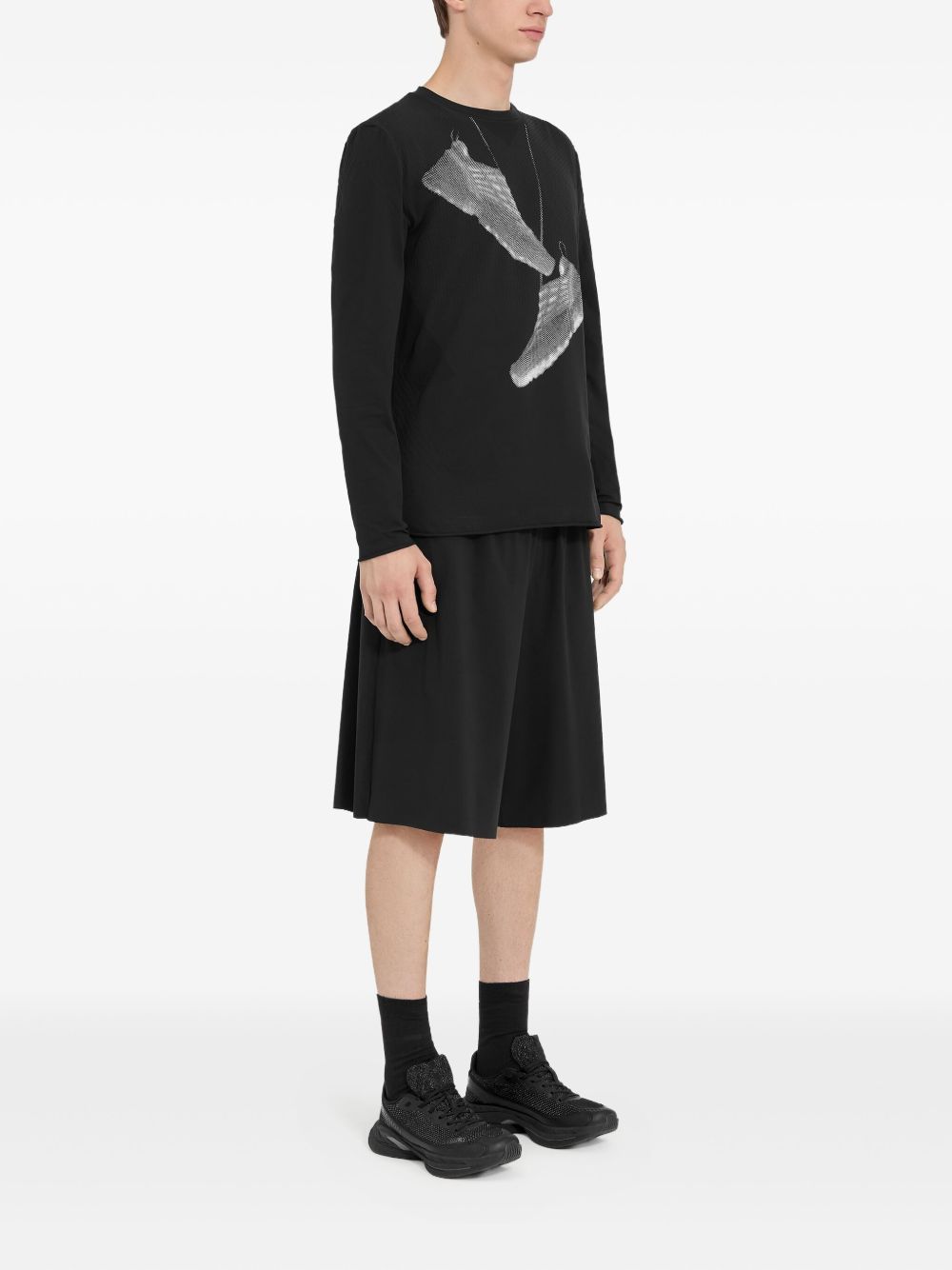 MM6 X SALOMON T-shirts and Polos Black SH0GC0052M20101900 (MM6 Maison Margiela / Tシャツ・カットソー ) | MM6 Maison Margiela (エムエムシックス)(1)