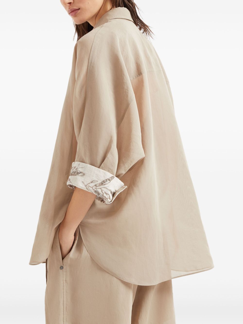 Brunello Cucinelli Shirts Beige MH911RH616C8690 (Brunello Cucinelli / シャツ・ブラウス ) | Brunello Cucinelli (ブルネロ・クチネリ)(3)