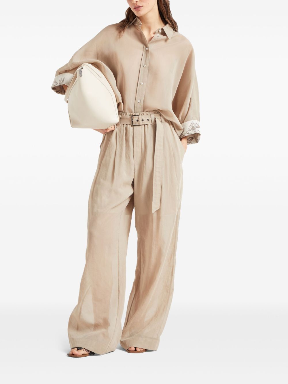 Brunello Cucinelli Shirts Beige MH911RH616C8690 (Brunello Cucinelli / シャツ・ブラウス ) | Brunello Cucinelli (ブルネロ・クチネリ)(4)