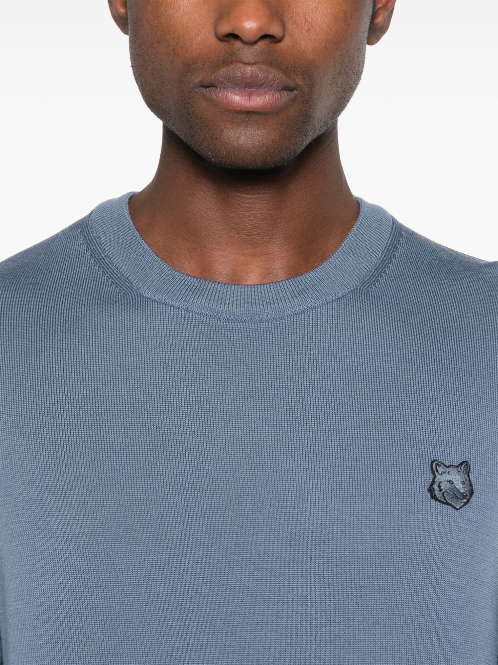 MAISON KITSUNE' Sweaters Blue MM00815KT10360075 (Maison Kitsuné / ニット・セーター・カーディガン ) | Maison Kitsuné (メゾン キツネ)(3)
