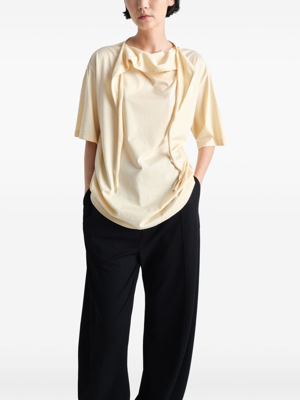 LEMAIRE T-shirts and Polos Beige TO1384LJ1018504 (LEMAIRE / Tシャツ・カットソー ) | LEMAIRE (ルメール)(4)
