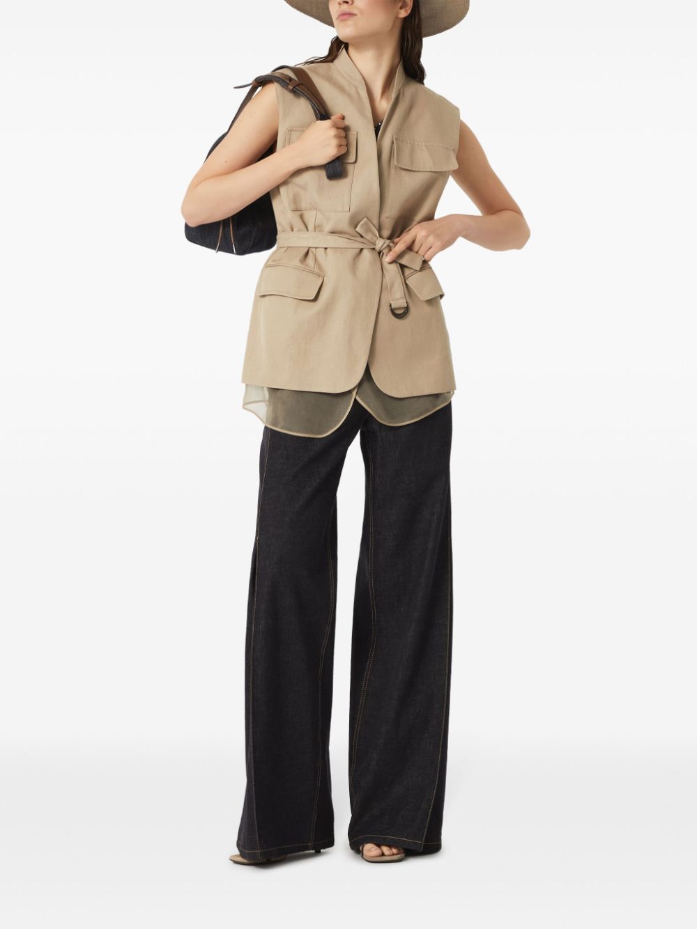 Brunello Cucinelli Top Blue MCO558902CAS74 (Brunello Cucinelli / ニット・セーター・カーディガン ) | Brunello Cucinelli (ブルネロ・クチネリ)(3)