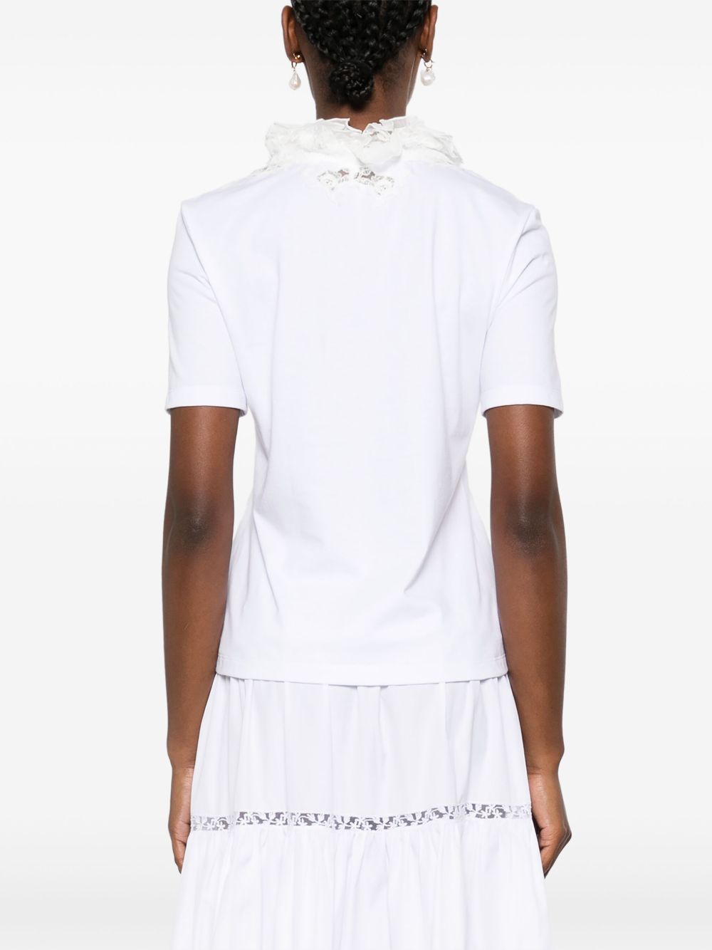 Ermanno Scervino T-shirts and Polos White D462L353DUX10601 (ERMANNO SCERVINO / Tシャツ・カットソー ) | ERMANNO SCERVINO (エルマンノ シェルヴィーノ)(2)