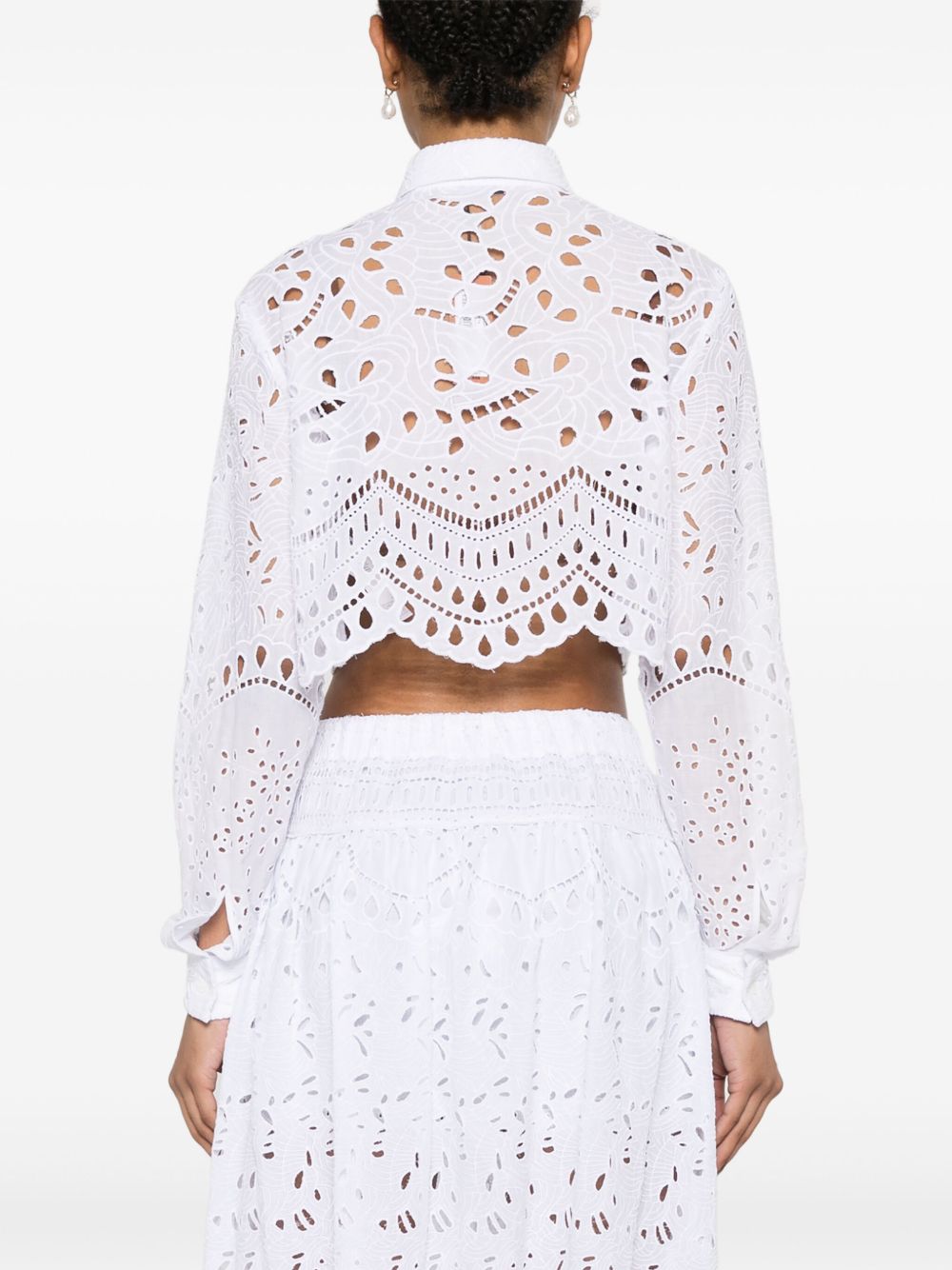 Ermanno Scervino Shirts White D464K611RXT10601 (ERMANNO SCERVINO / シャツ・ブラウス ) | ERMANNO SCERVINO (エルマンノ シェルヴィーノ)(1)