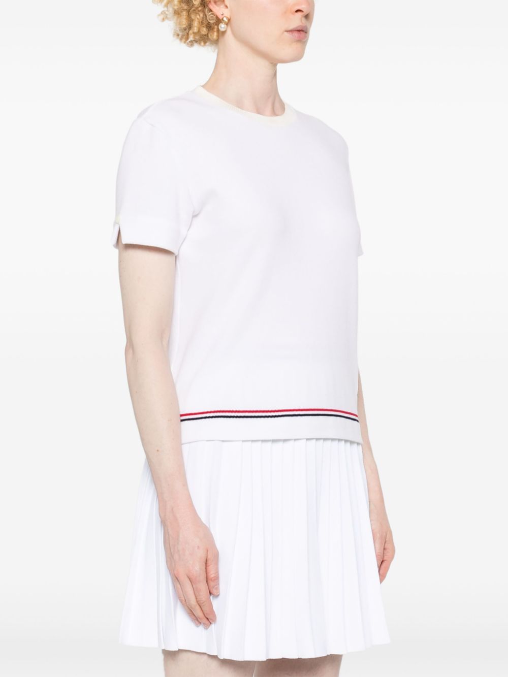 Thom Browne T-shirts and Polos White FJS193AJ0185100 (Thom Browne / Tシャツ・カットソー ) | Thom Browne (トム・ブラウン)(2)