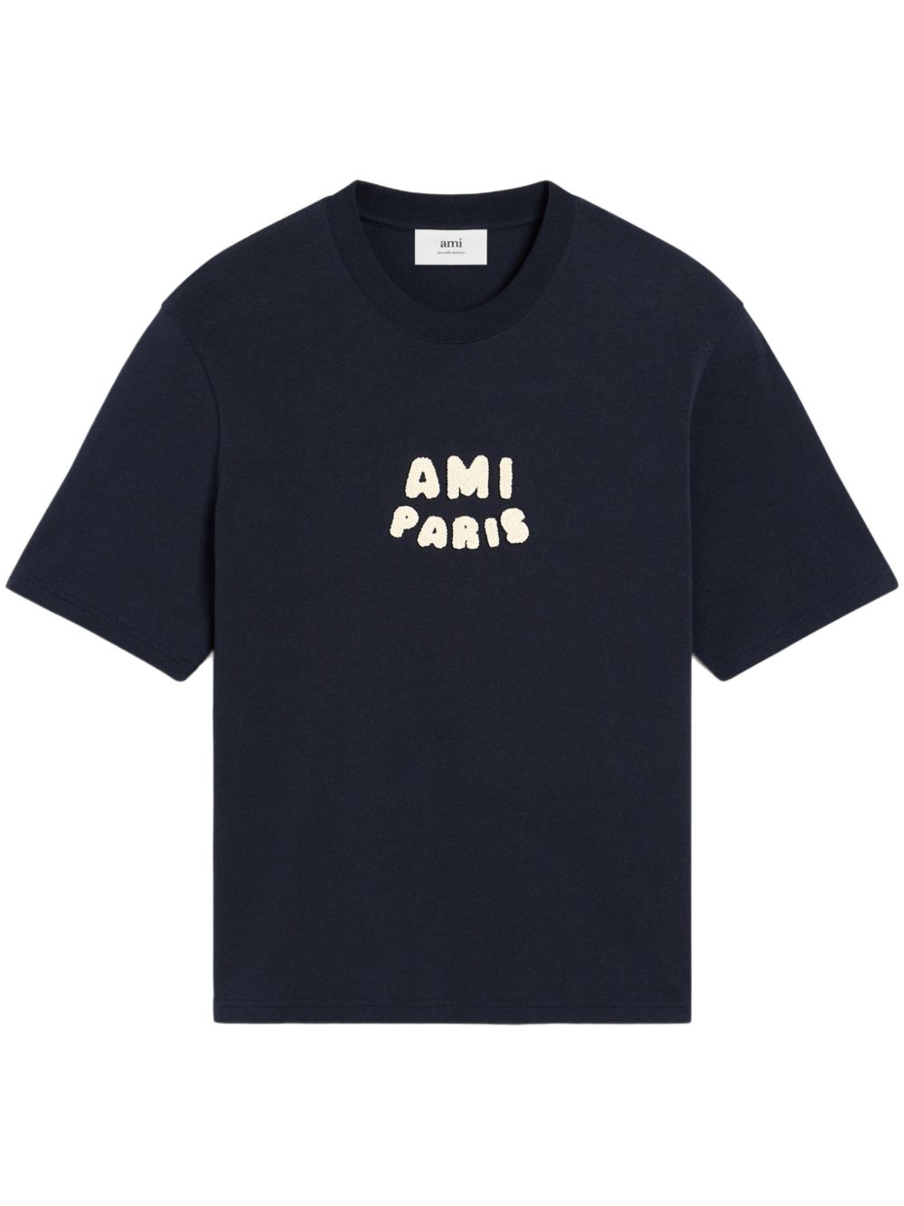 AMI PARIS‼️エンボスロゴ‼️MI DE COEUR‼️Tシャツ‼️ブラック‼️ AMI PARIS アミ パリス エンボスロゴ MI DE COEUR Tシャツ (AMI PARIS