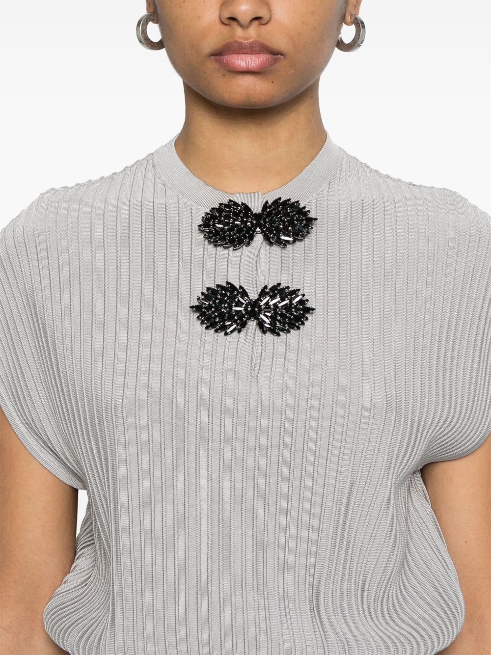 Emporio Armani Dresses Light Grey EW001441AF15084U8011 (EMPORIO ARMANI / ワンピース・ドレス・オールインワン ) | EMPORIO ARMANI (エンポリオ アルマーニ)(1)